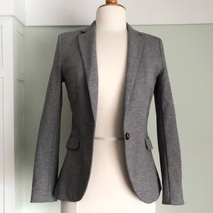 Gray Knit Blazer